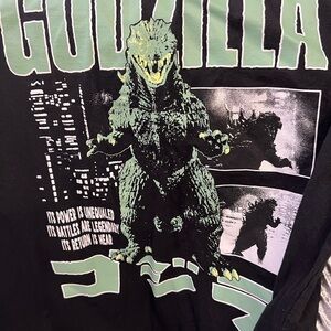 Old Navy Godzilla Graphic Tee - Black and Green